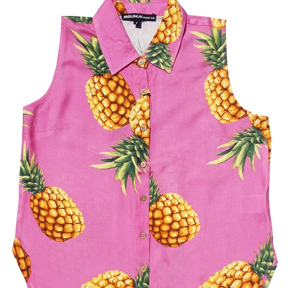 Pink pineapple sleeveless - Picture 3 of 5